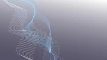 Curved blue wave pattern, elegant motion, stylish tech background, minimal abstract art vector