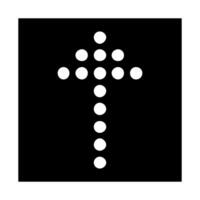 Arrow Up icon. Black and white illustration. Pictogram is isolated on a white background. Designed for web and software interfaces. vector