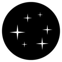 Stars icon. Style is flat black icon symbol, white background. vector