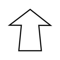 Arrow icon. Illustration isolated for graphic and web design. vector