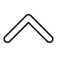 Arrow web icon. Outline arrow icon for web design isolated on white background vector