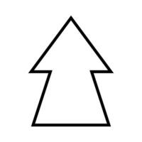 Arrow icon. pointer, arrowhead, directional symbol. vector