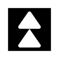 Arrow button icon. Flat design style. Made in illustration vector