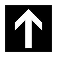 Arrowhead Up Icon. Flat design style. Made in , web design. vector