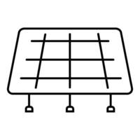 Solar panel icon. Outline solar panel icon for web design isolated on white background vector