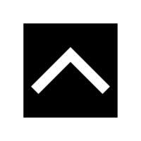 Arrow up icon, illustration. Flat design style eps 10. vector