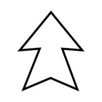 Home icon. illustration in outline style. Isolated on white background. vector