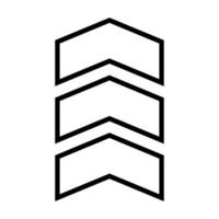 Arrow icon . A thin line sign. Isolated contour symbol illustration web design. vector