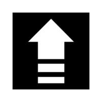 Upload Icon . Flat design style. Made in illustration. vector