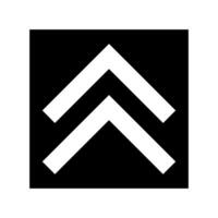 Arrow up web Icon . Flat design style eps 10. vector
