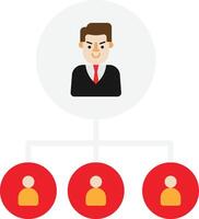 Hierarchy Network Structure Business vector