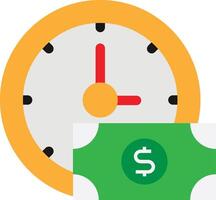 Time Is Money Clock Business vector