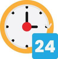 24 Hours Service Business vector