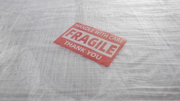 Delivery of a fragile package to a secure location video
