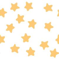 Seamless Yellow Star Pattern Design vector