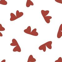 Abstract Red Heart Wing Pattern vector