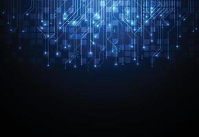 Abstract background with technology circuit board texture. Artificial intelligence electronic board. Communication and engineering concept. illustration vector