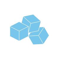 ice cube icon design template vector