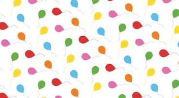 seamless pattern balloon colorful design template vector