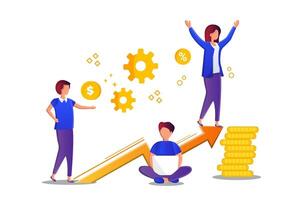 Cryptocurrency Mining and Digital Currency Illustration vector