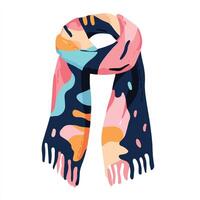 A colorful scarf with an abstract design vector