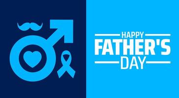 happy father's day background banner or poster design template. observed every year in June. Holiday concept. Use to any Template, card, poster, placard, vector