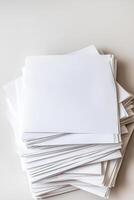 Multiple papers being stamped for approval in a minimalist style representation of assessment systems photo