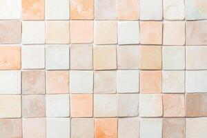 Ceramic Harmony showcases a fusion of gradient tones in overlapping tiles for a soothing visual experience photo