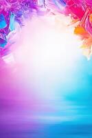 Vibrant brush strokes creating a dreamy canvas texture in a burst of colors for artistic inspiration and expressive backgrounds photo