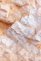Open-pit mine visual reveals scars on earth highlighting mining impact in a minimalist style photo