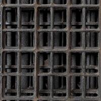 Reinforcement mesh showing a detailed grid pattern for construction purposes photo
