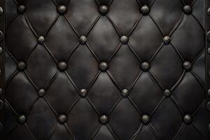 High quality dark leather studio background with detailed texture and realistic lighting for creative projects photo