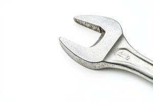 High quality wrench set isolated on a clean white background with sharp details and realistic lighting photo