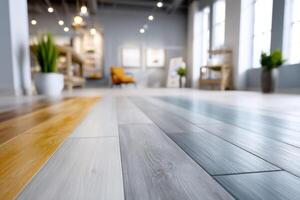 Bright and colorful flooring options displayed in a modern interior setting photo