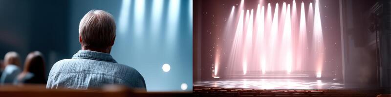 Transforming talent from community stage to grand performance spotlight at a theater event photo
