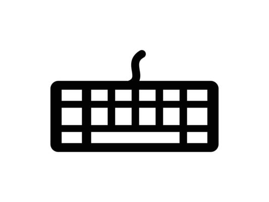 Keyboard Icon Illustration Design