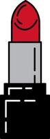 illustration of a red lipstick vector