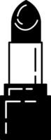 black and white illustration a lipstick vector