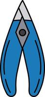 isolate illustration of a nail clippers vector