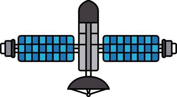 isolate illustration of a satellite vector