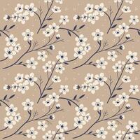 Seamless Floral Pattern Background for Textiles and for Stationery Design vector