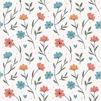 Seamless Floral Pattern Background for Textiles and floral wrapping paper, vector