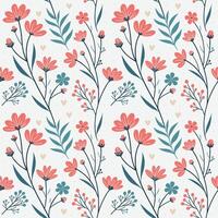Seamless Floral Pattern Background for Textiles and Invitations vector