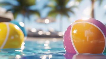 dreaming summer. parties input color brochure birthday beach ball photo