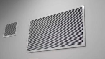Ventilation system installation in modern building space video