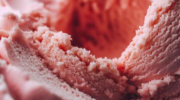 Close up of a scoop of ice cream photo