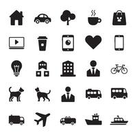 Comprehensive Lifestyle and Public Place Icons Set vector