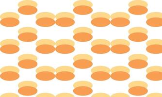 Seamless Abstract Orange Oval Pattern Design Minimalist Background vector