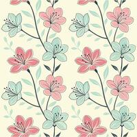 Seamless Floral Pattern Background for Textiles and Floral background, vector