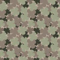 Abstract simple background, summer theme. Seamless pattern with green flowers and leaves. Summer texture. vector